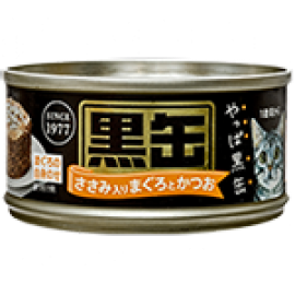 Aixia 黑缶 - 吞拿魚+鰹魚+雞肉 80g x 1箱 (48罐)